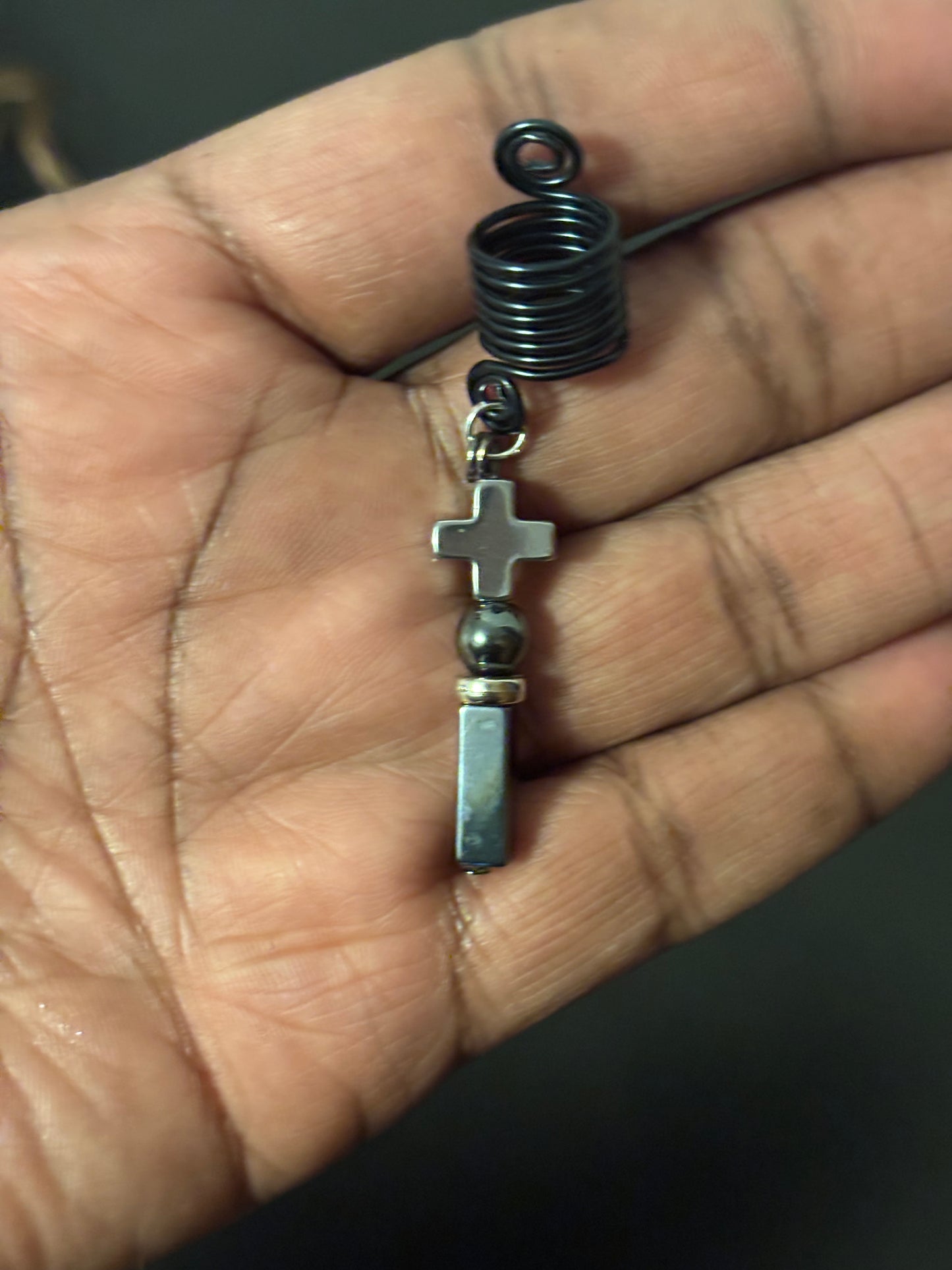 Hematite Loc Jewelry Piece