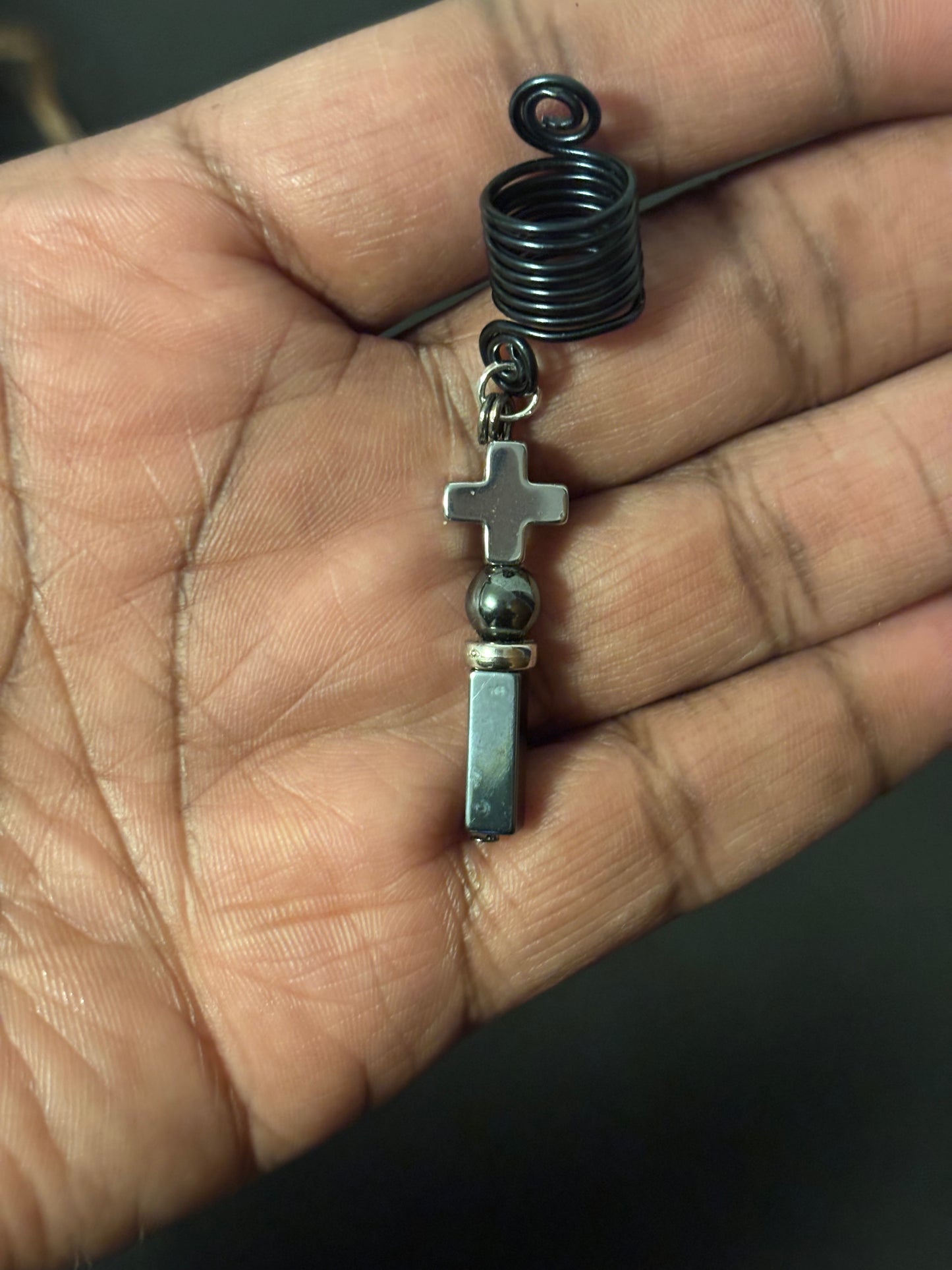 Hematite Loc Jewelry Piece