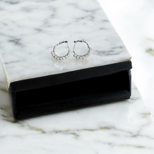 Silver Ball Bead Earrings